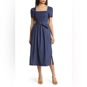 tahari denim dress Tahari Plus Women's Size 20 Denim 'Diedra' Belted Shirt Dress Msrp $158.00